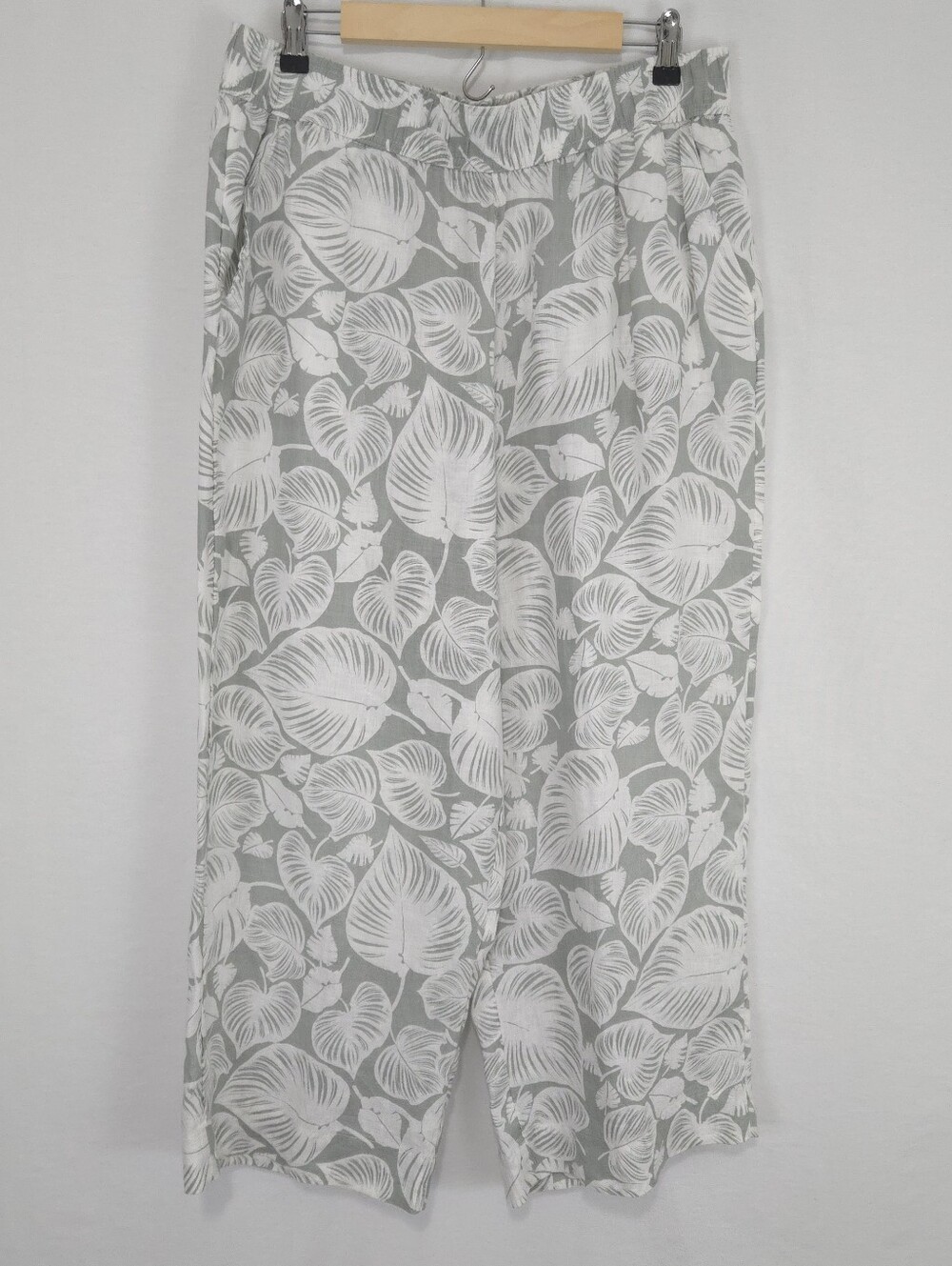 Tahari Women's 100% Linen Wide Leg Pants